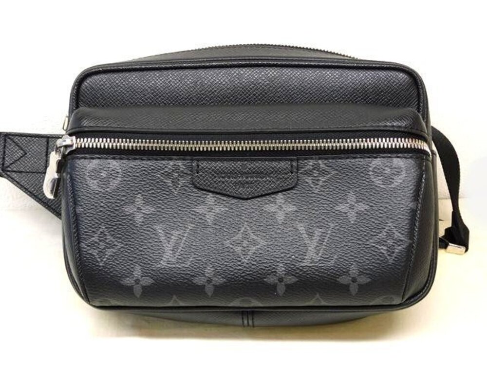 Louis Vuitton Monogram Taigarama Bumbag Waist Bag Canvas Leather Eclipse Black